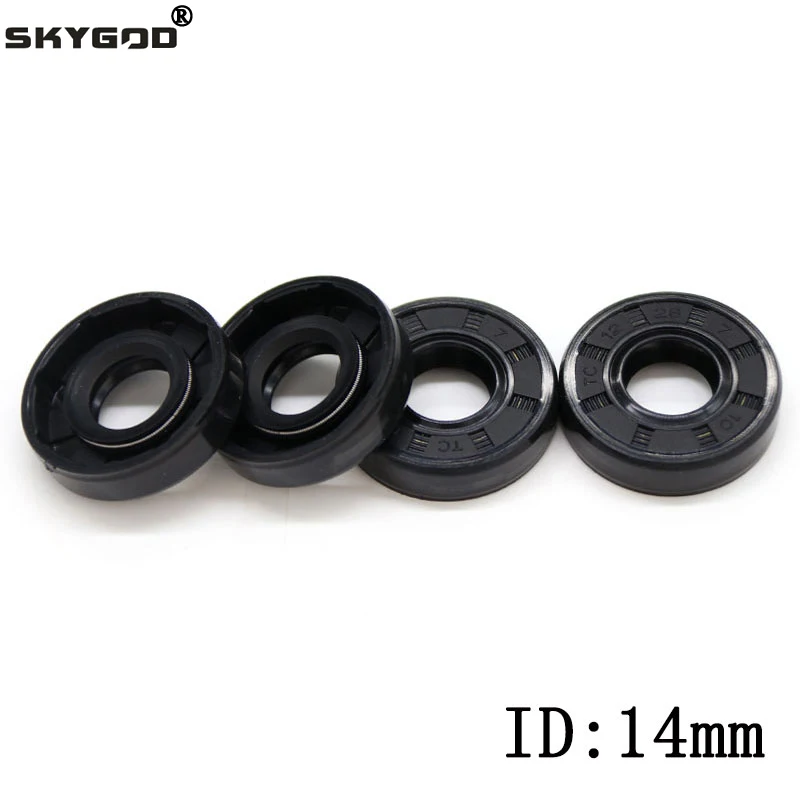 2/5/10pcs ID 14mm NBR Nitrile Rubber Shaft Oil Seal TC-14*22/24/25/26/27/28/30/35*5/6/7/8/10 Nitrile Double Lip Oil Seal