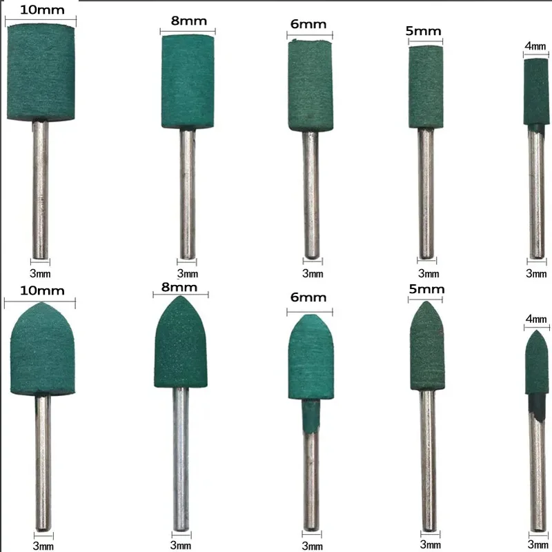 

Шлифовальные головки EKKTOOLS 10 шт., 4-10 мм