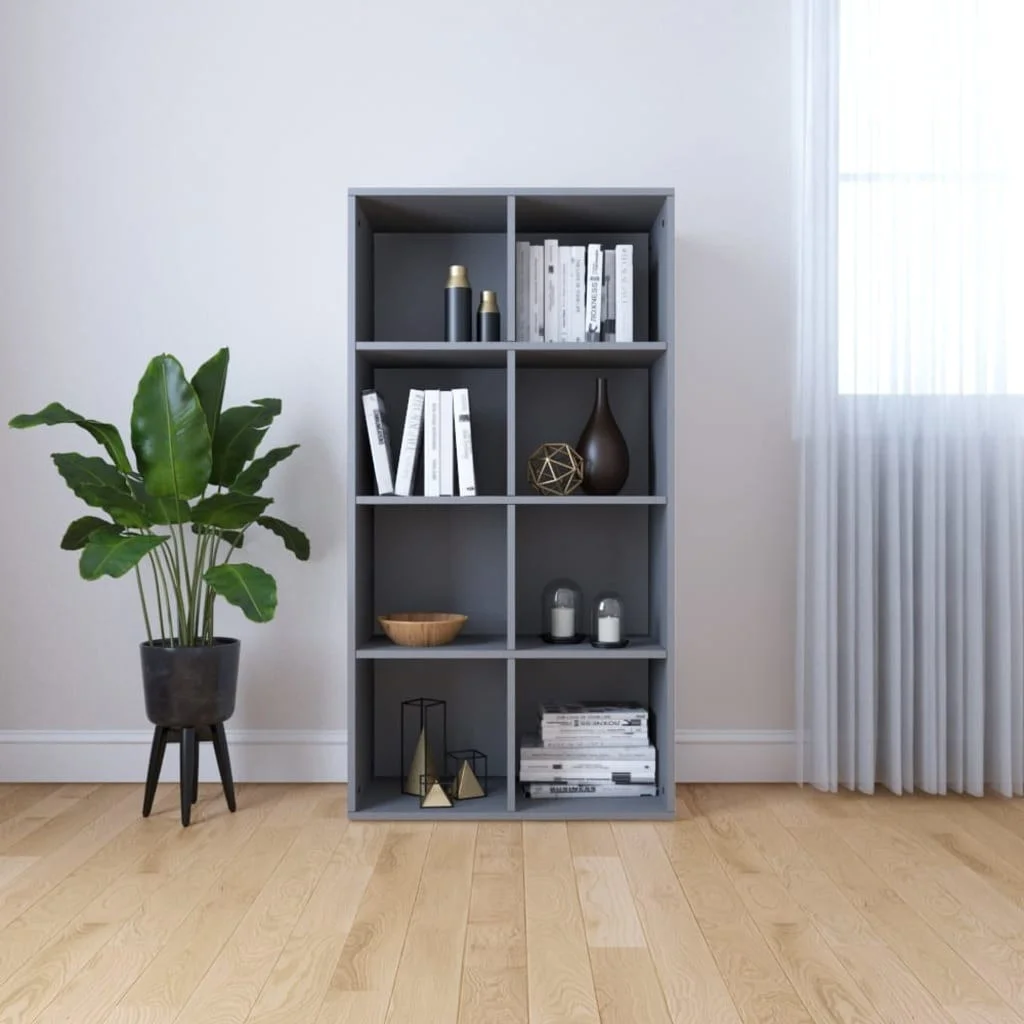 

Book Cabinet/Sideboard Gray 26"x11.8"x51.2" Chipboard