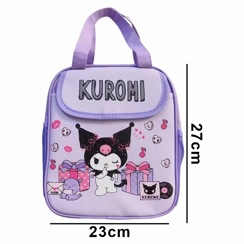 Hello Kitty Kuromi Cinnamoroll Детская Сумка Для Обеда Изолированная Алюминиевая Фольга Холст