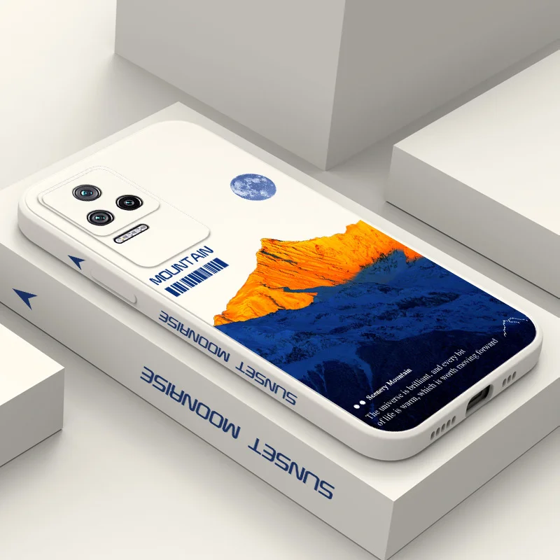 

Чехол для телефона Sunrise Mountain для Xiaomi Poco M5S F4 X4 M4 F3 X3 M3 F2 X2 Pro 4G 5G GT, чехол из жидкого силикона