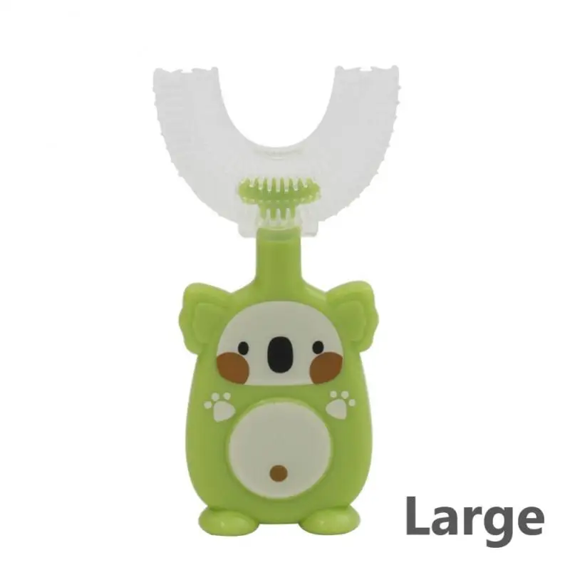 

U-shaped Baby Toothbrush Manual Food Grade Baby Tooth Brushing Artifact Creative Childrens Toothbrush Kid Care Toothbrush