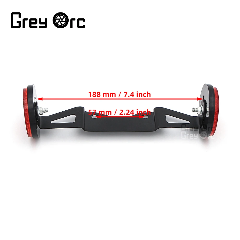 Для Kawasaki ZX10R ZX 10R 2016-2020 2017 2018 2019 круглые отражатели хвостовой боковой отражатель