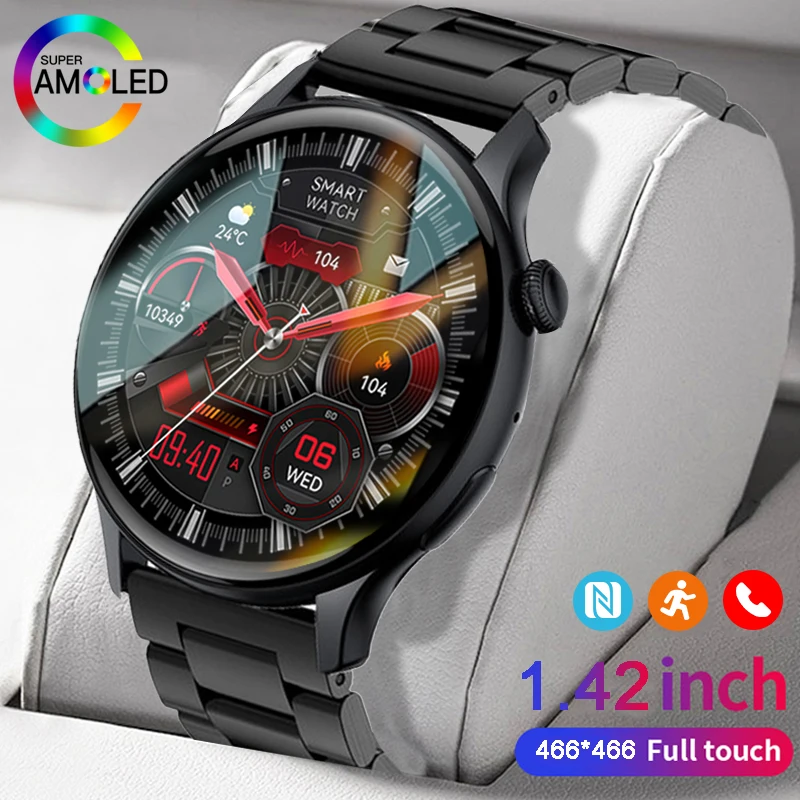 

2023 Смарт-часы для мужчин 466*466 AMOLED 1,43 "HD экран всегда отображают время Bluetooth звонки IP68 Водонепроницаемые спортивные Смарт-часы для женщин