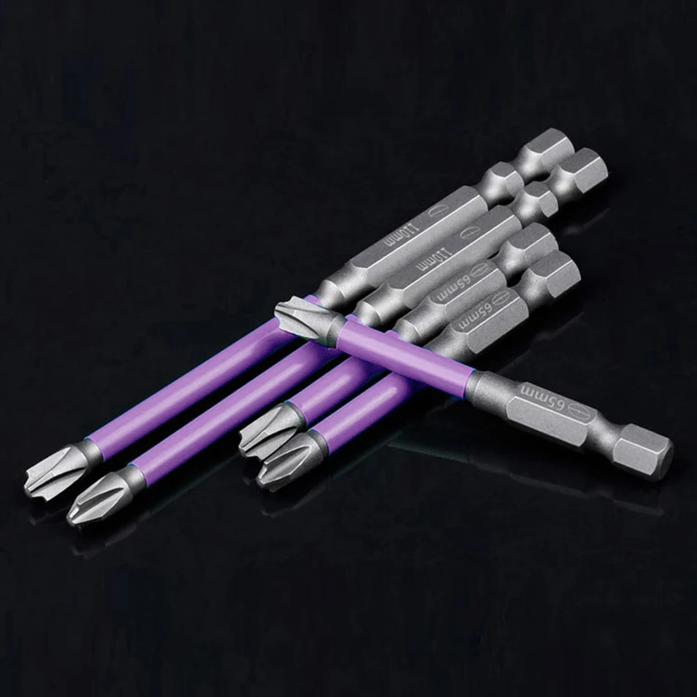 

6PC 65/110mm Magnetic Special Slotted Cross Screwdriver Bit For Electrician FPH2 For Socket Switch Power Electrician Power Tool