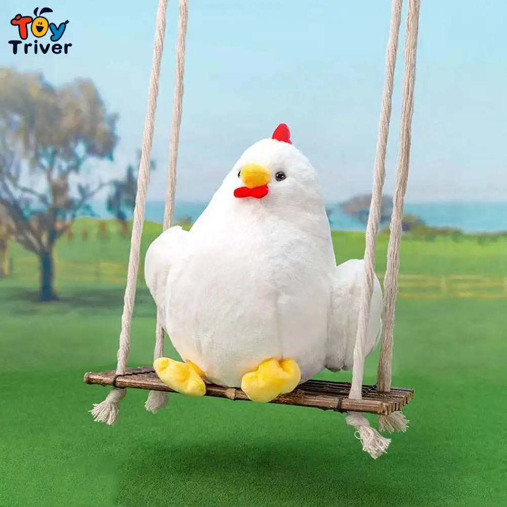 

Kawaii Chicken Hen Rooster Cock Plush Toys Stuffed Animals Doll Kids Children Boys Girls Gifts Cute Home Room Decor