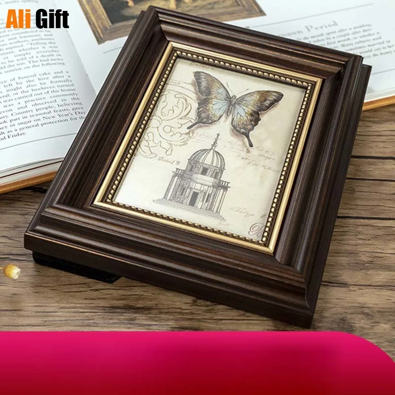 Европейская черная деревянная рамка для фоторамок деревянные дешевые