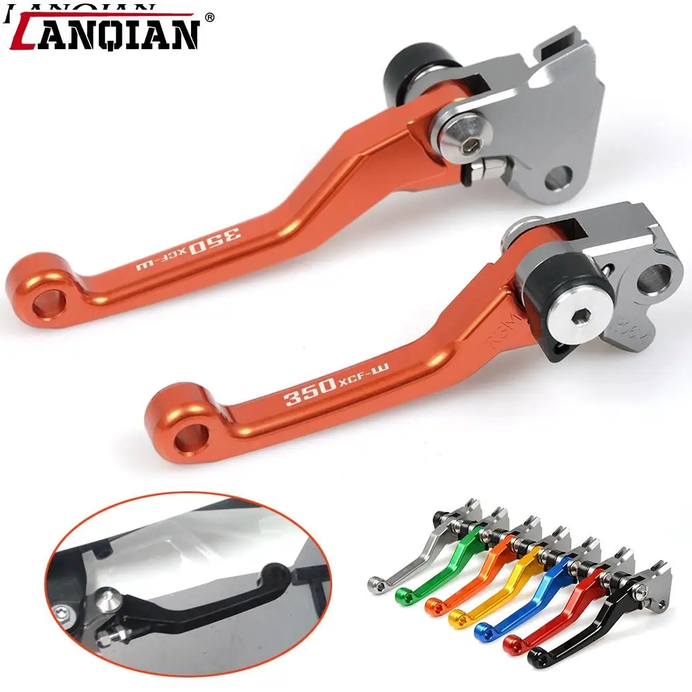 

For 350 XCF-W 350XCF-W 2011 2012 2013 Motorcycle Accessories Dirt Bike Pivot Brake Clutch Levers Customized Lever Aluminum