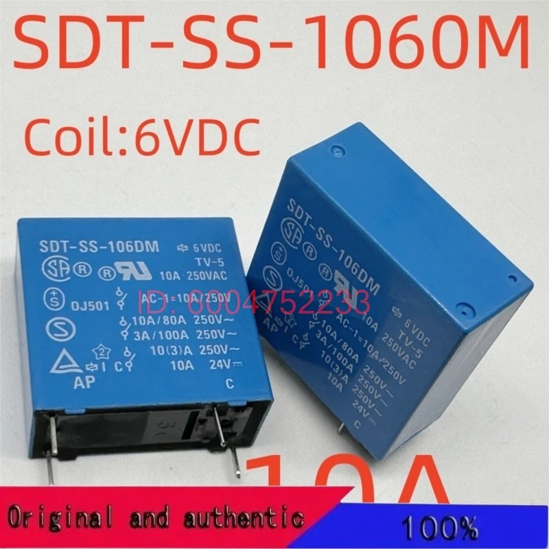 Фото 10 шт. новые реле SDT-SS-1060M SDT-S-105LMR2 SDT-SS-105DM SDT-S-109DMR SDT-S-112DMR SDT-S-124DMR (36FA-10A) с 4 контактами №1