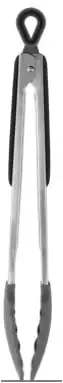 

，Rugged Non-Stick Cooking Utensil Non-Stick Rugged Steel and Black Dripless Cooking Utensil Tongs with Enhanced Performance an