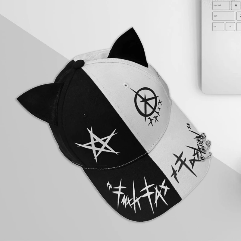 95AB женская бейсбольная кепка с кошачьими ушками универсальная шляпа для