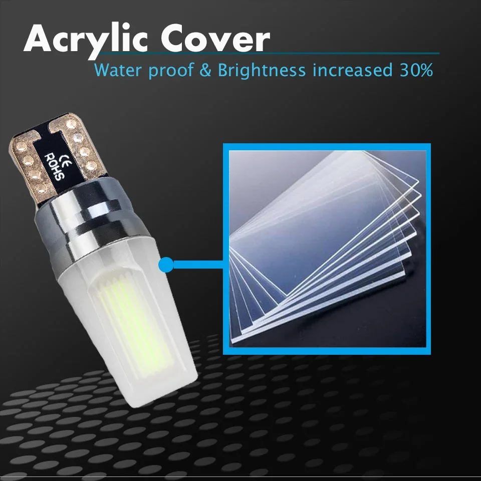 2 шт. автомобильные лампы для чтения с акриловой крышкой 12 В