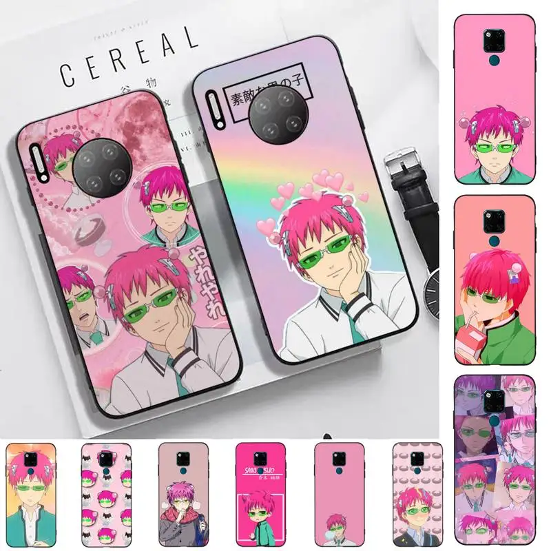 

Japan Anime The Disastrous Life of Saiki K Phone Case for Huawei Mate 20 10 9 40 30 lite pro X Nova 2 3i 7se