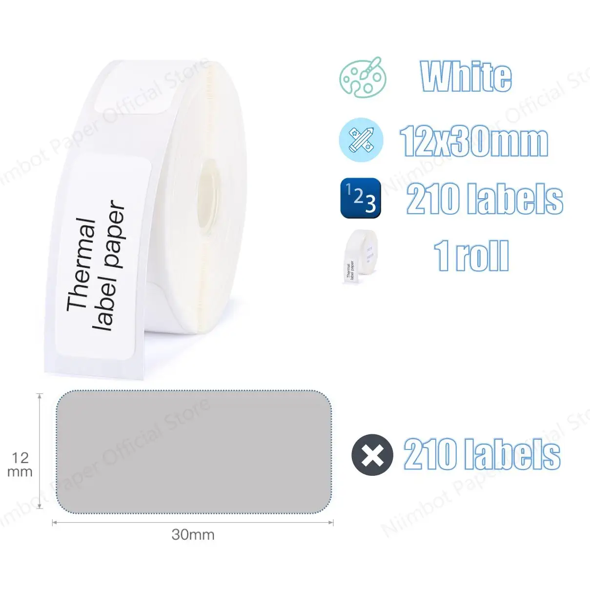 

Niimbot D11 Label Sticker D110 D11 Label Paper self-adhesive Labels Waterproof White Niimbot D11 Labels for Niimbot D110 Printer