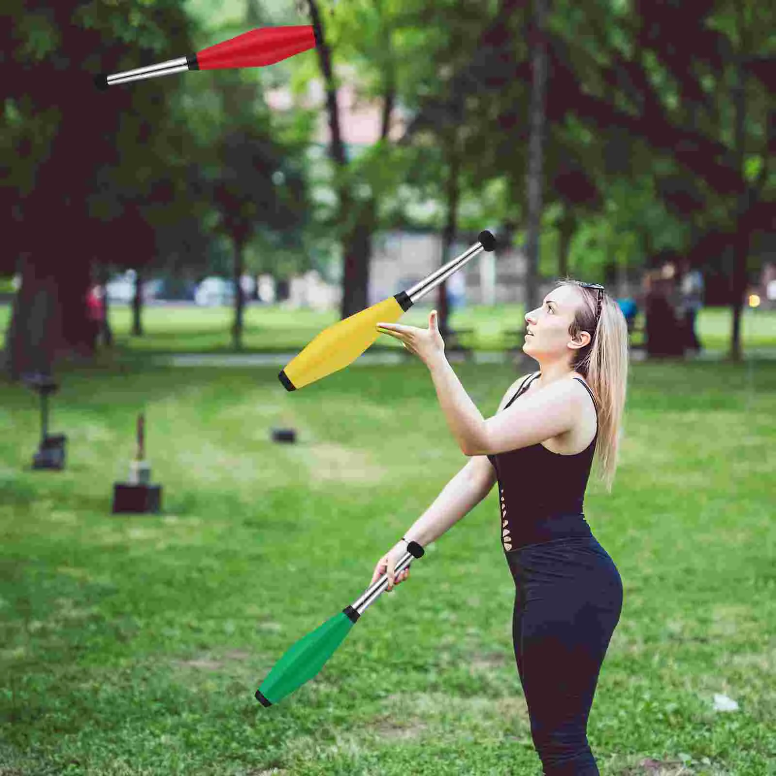 Палочка для жонглирования желтые зеленые красные булавки взрослых сценический