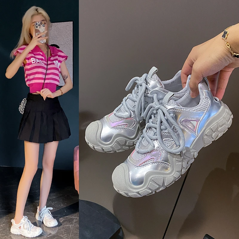 Женские Дышащие теннисные кроссовки новинка 2024 комфортная Спортивная