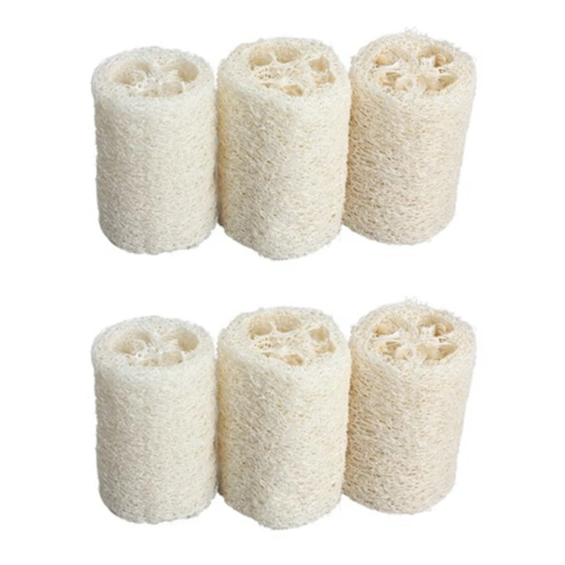 

Hot XD-6PCS Natural Loofah Bath Body Shower Sponge Scrubber (Large)