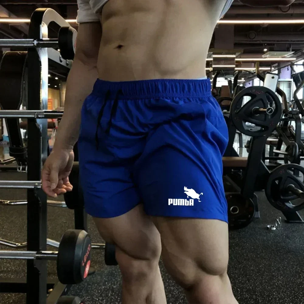 Мужские повседневные спортивные шорты эластичные пляжные для бега фитнеса