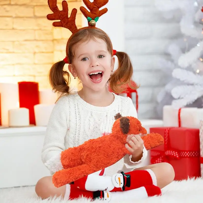 Мягкая лиса 14-дюймовая обнимающая плюшевая декор для дивана мягкие лежачие