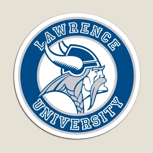 

Lawrence University Vikings Magnet Colorful Baby Stickers Cute Refrigerator Magnetic Home Kids Funny for Fridge Organizer