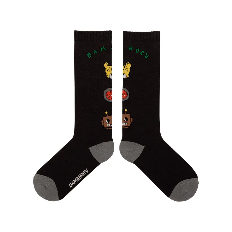 

New Arrive Spring Cotton Animal Cat Street Funny Fashion Woman Lovely Girl Harajuku Knee Socks Stockings