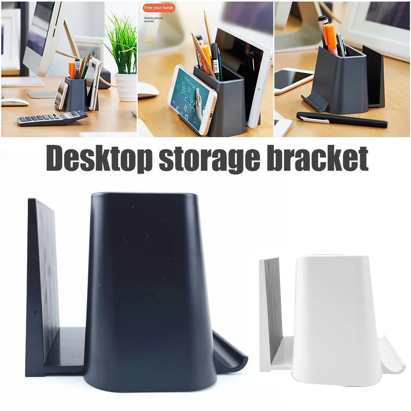 

Pen Pencil Holder with Phone Stand and Tablet Laptop Stand Multifunctional Stationary Container Office Supplies LBE