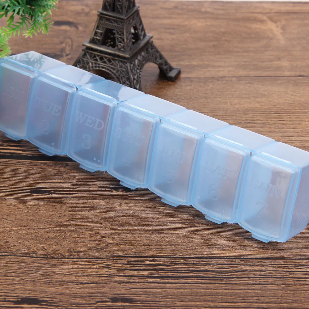 Портативный 7-дневный мини-контейнер для еженедельных планшетов держатель