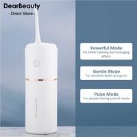 portable oral irrigator water dental flosser cordless usb rechargeable 280ml teeth cleaner jet 3 mode oral irrigator