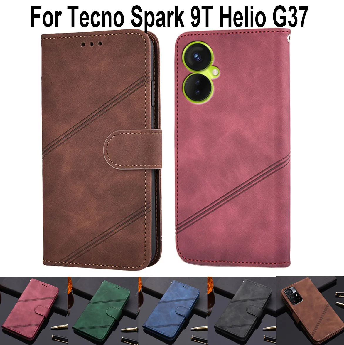 

Retro Book Cover For Tecno Spark 9 Flip Wallet Leather Phone Etui Book On Tecno Spark 9 Pro 9T Helio G35 37 Magnetic Case