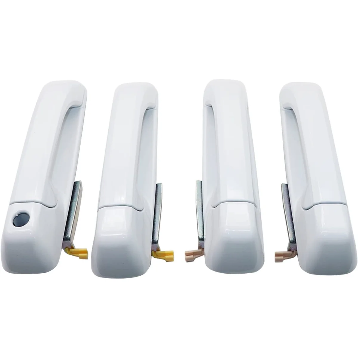 Передняя и задняя 4 дверных ручки ярко-белого цвета (PW7) совместимы с Dodge Ram 2012-2018