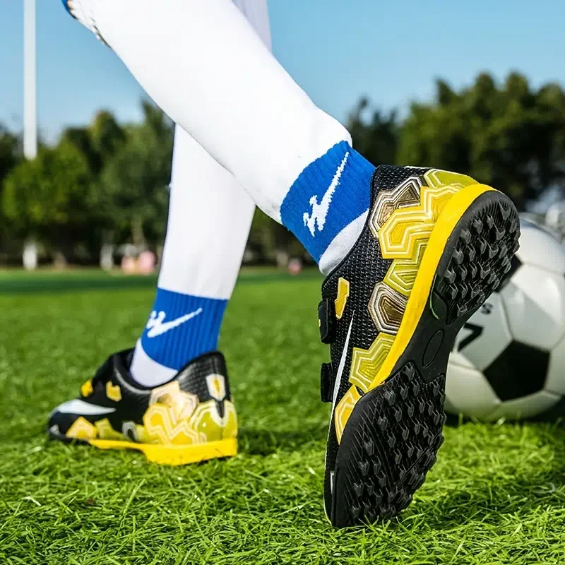 Children's Professional Turf Soccer Shoes Non-slip Cleat Football Shoes Wear-resistant Training Sneakers
