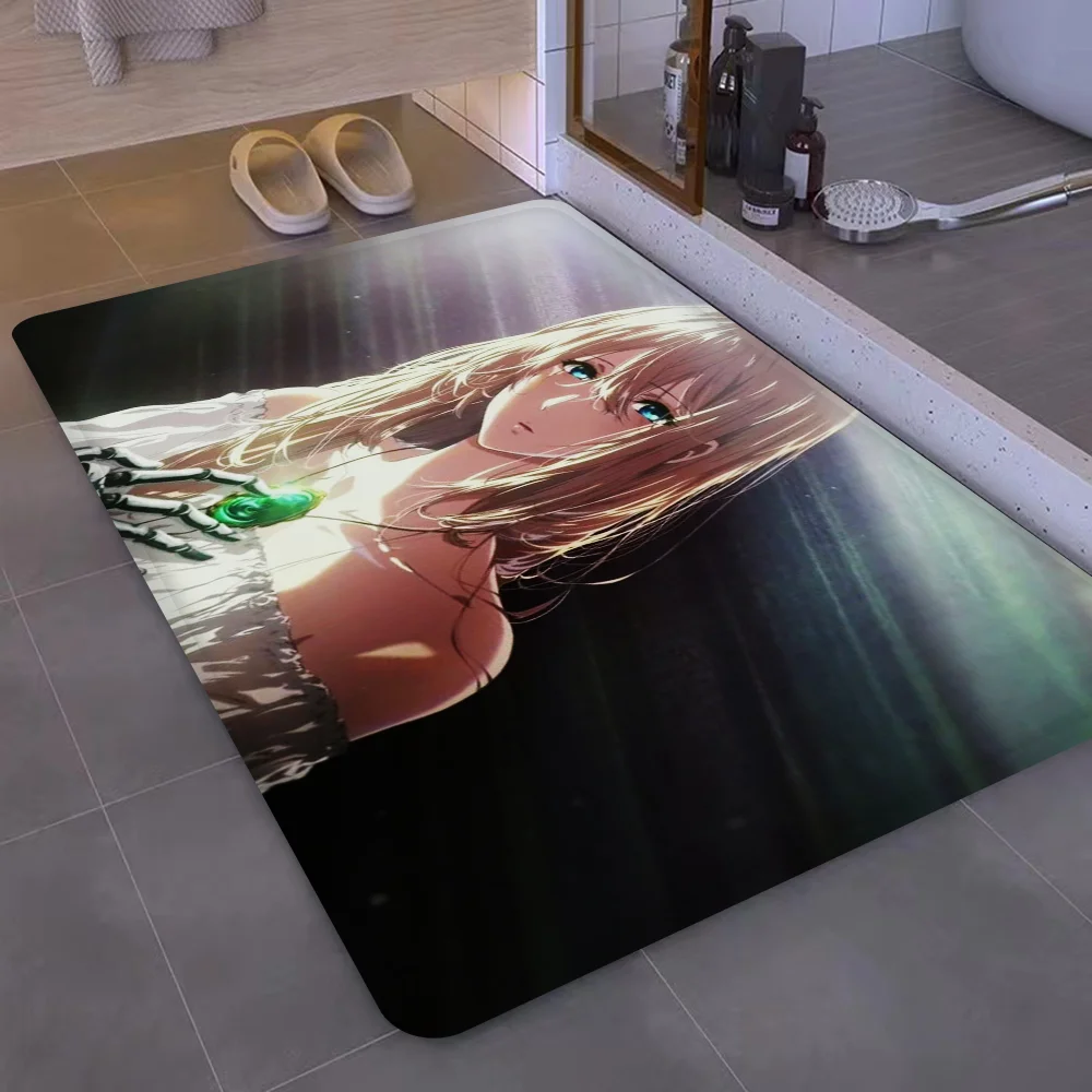 V-Violet E-Evergarden Коврик для ванной комнаты INS Стиль Мягкий напольный коврик спальни