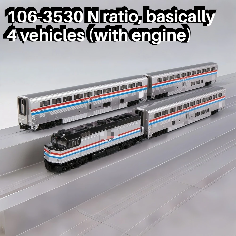 Фото Модель поезда KATO N Type 1/160, локомотив F40PH 106-3530/31, доступны различные варианты, реалистичная модель, игрушка для мальчиков, подарок №2