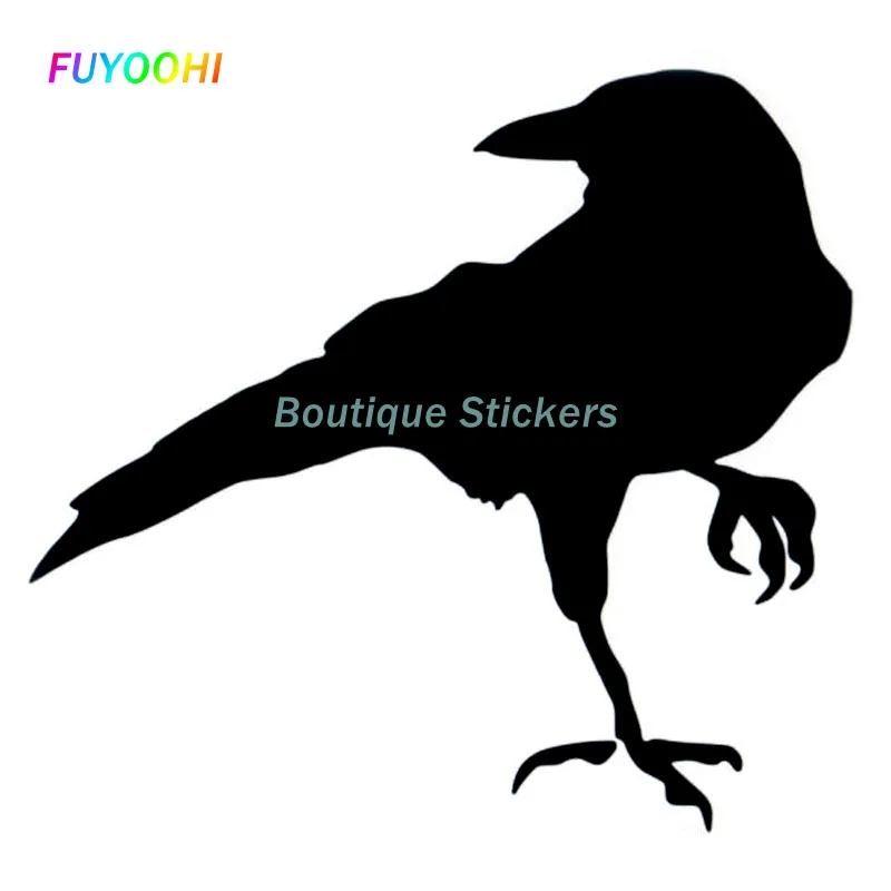 

FUYOOHI Exterior/Protection Boutique Stickers Raven Creative Vinyl Car Sticker Decor Decal Black/White Car-styling