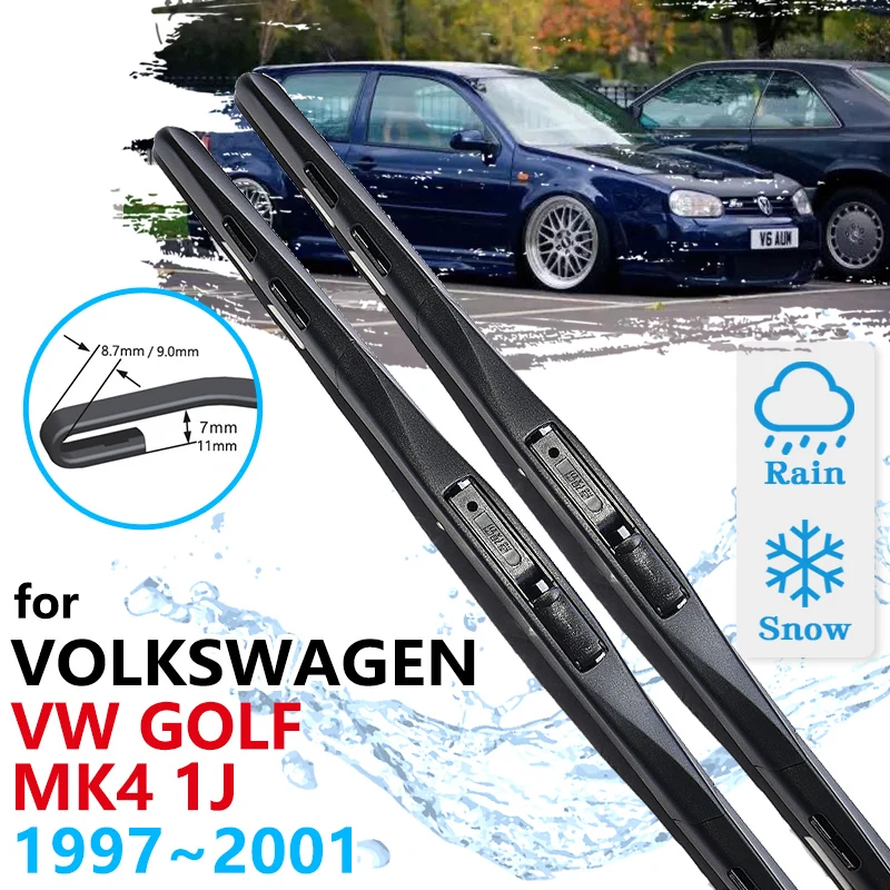 

Car Front Wiper Blades For Volkswagen VW Golf Mk4 1J 1997 1998 1999 2000 2001 Cleaning Windshield Windscreen Brushes Accessories