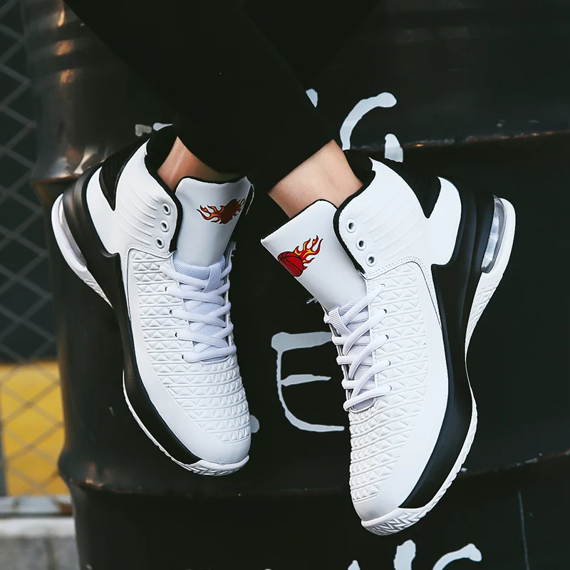 2022 Men's High Top Basketball Shoes Cushioning Sneakers Men Lac-up Gym Training Athletic Shoes Male Footwear Zapatillas Hombre