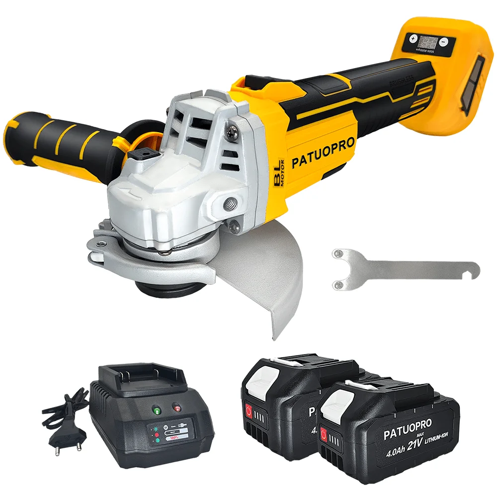 

PATUOPRO Угловая шлифовальная машина 125 мм для аккумулятора Makita 18 В