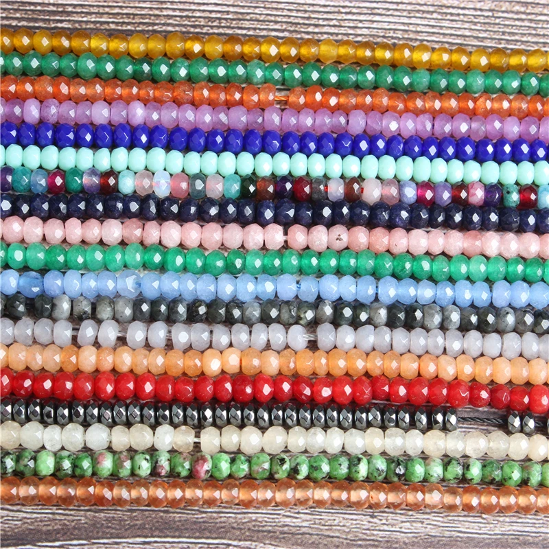 

4mm Multi Color Faceted Abacus Loose Beads Series Suitable For Jewelry DIY Making Brecelet Necklace Earring Accessories Amulet
