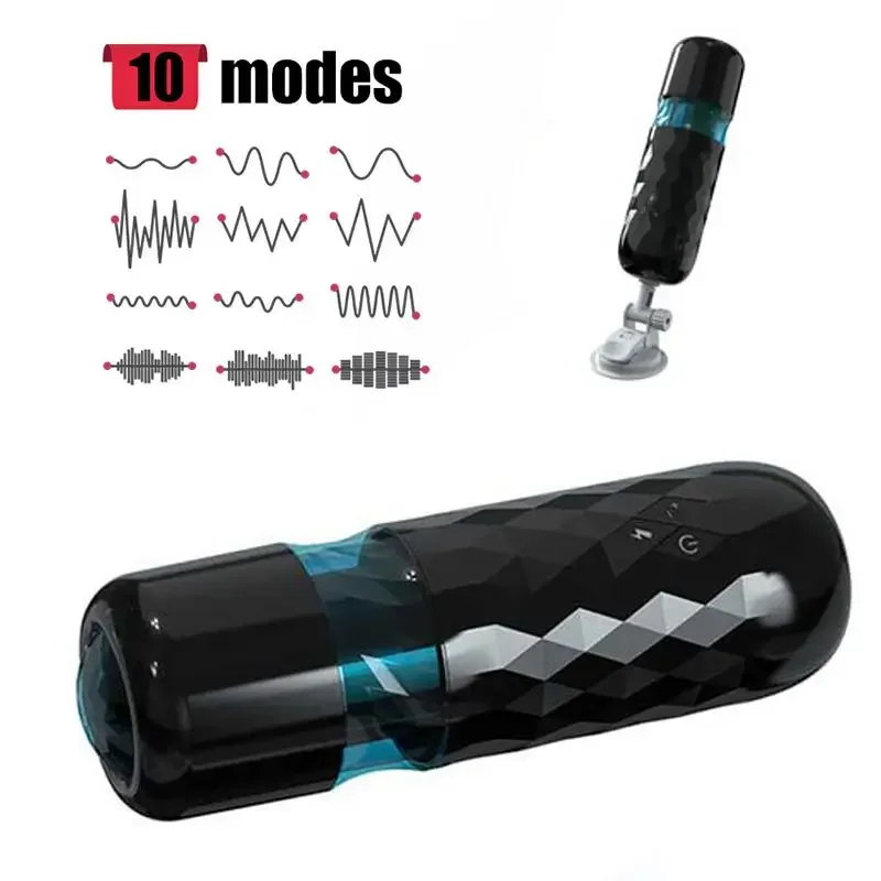 Pussy Automatic Masturbator Man Adsorption Vagina For Men Sucking Long Hand Free 18 Thrusting Vibrator Women