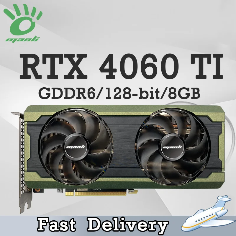 

Настольная графическая карта Manli RTX 4060 TI Gallardo GDDR6, 8 ГБ, 128 бит