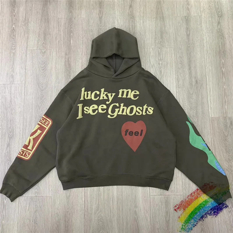 

Kanye West Kids See Ghosts Hoodie Men Women Streetwear Lucky Me I See Ghosts Sunday Service CPFM.XYZ Sweatshirts Pullover