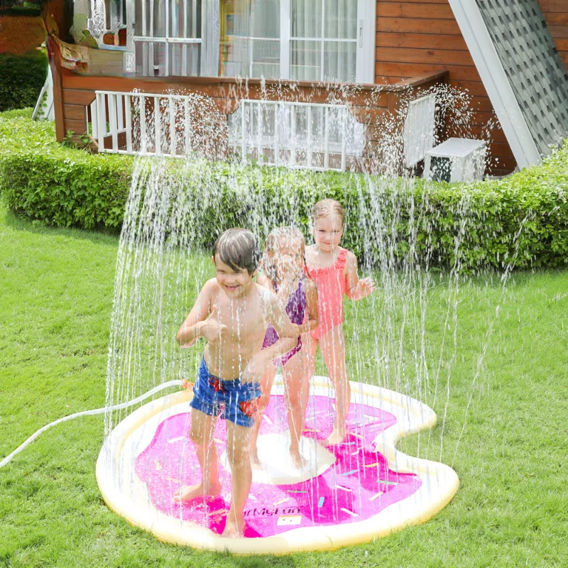 

Inflatable Spray Water Cushion Summer Kids Play Water Mat Lawn Games Pad Sprinkler Play Toys Outdoor Tub Swiming Pool Bath Toys