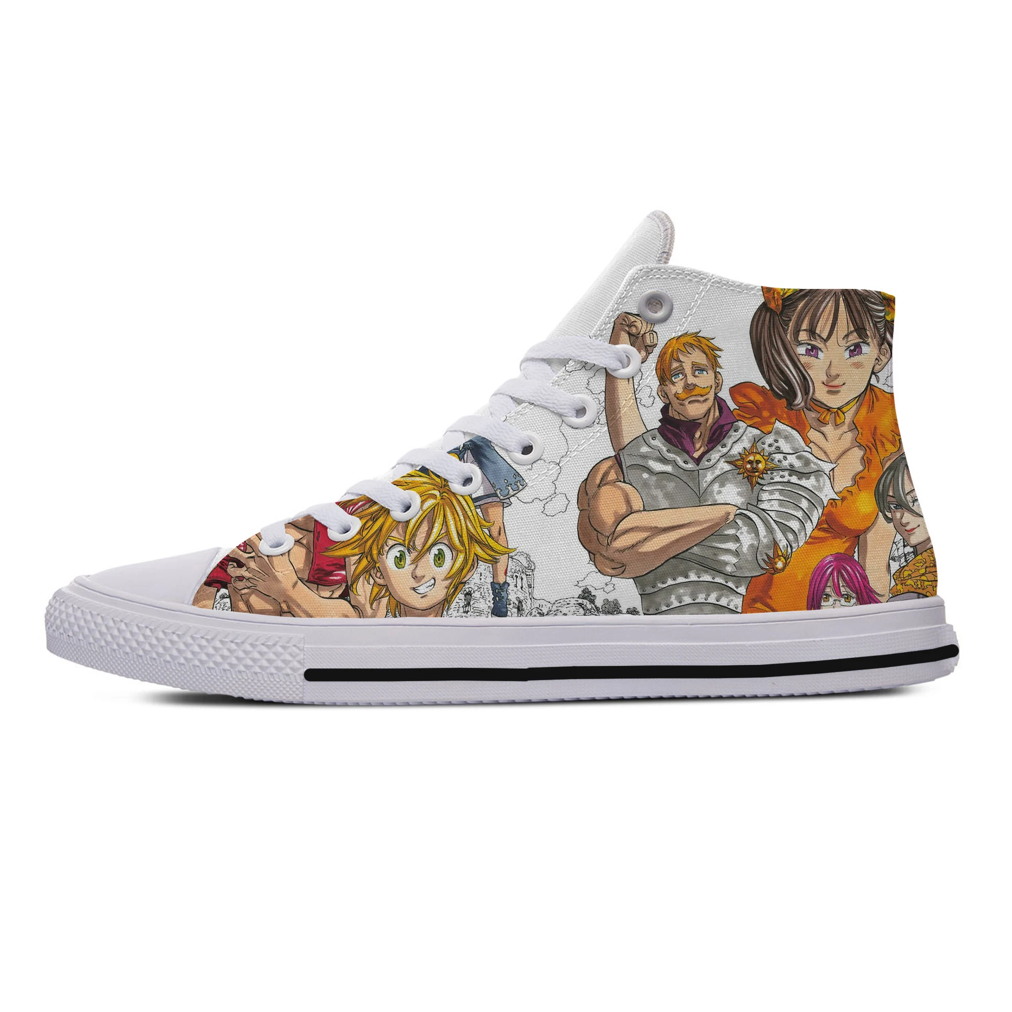 

The Seven Deadly Sins Classic Anime Shoes Men Hip Hop Shoes Fashion Sneakers for Men Casual Shoes Travel Mens Walking Shoes