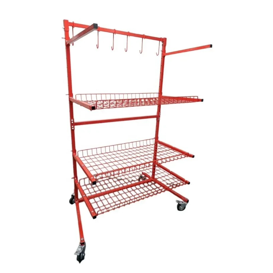Тележка для управления деталями 3-полочная стойка хранения автозапчастей