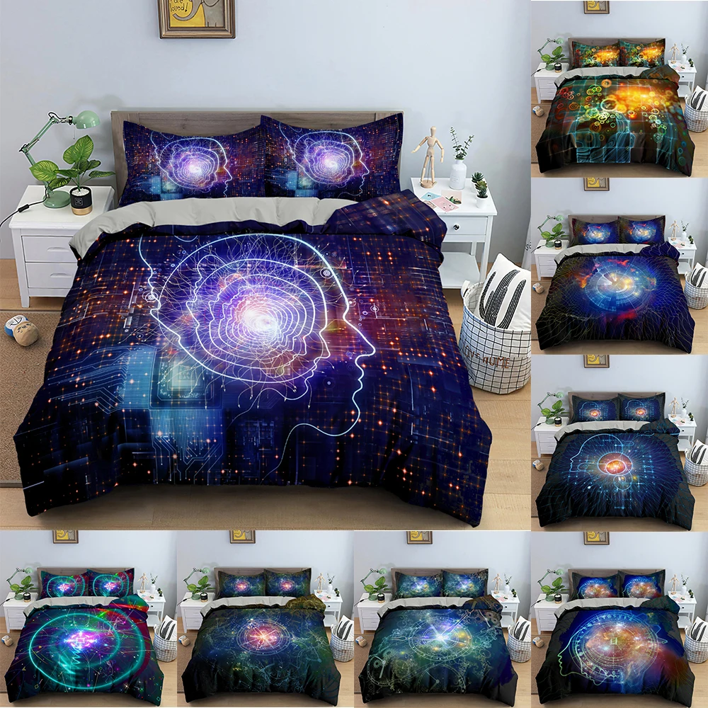 

Galaxy Bedding Set Science Fiction Pattern Duvet Cover Print Comforter Covers Twin King ​Size Quilt Cover With Pillowcase 2/3PCS
