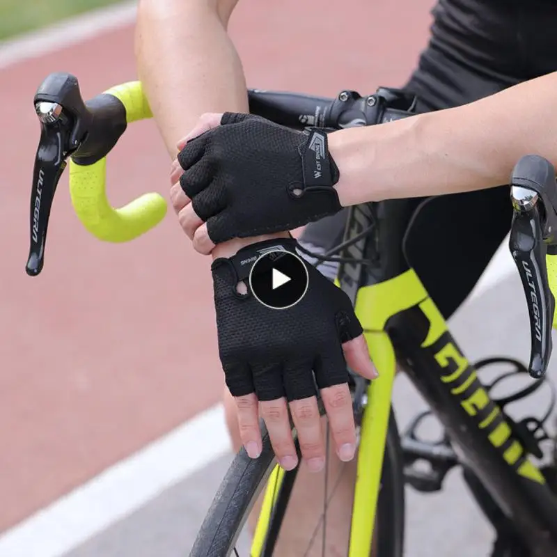 

Нескользящие дышащие велосипедные перчатки, велосипедные перчатки, велосипедные перчатки с короткими пальцами, велосипедные перчатки, велосипедные аксессуары унисекс, амортизирующие мягкие