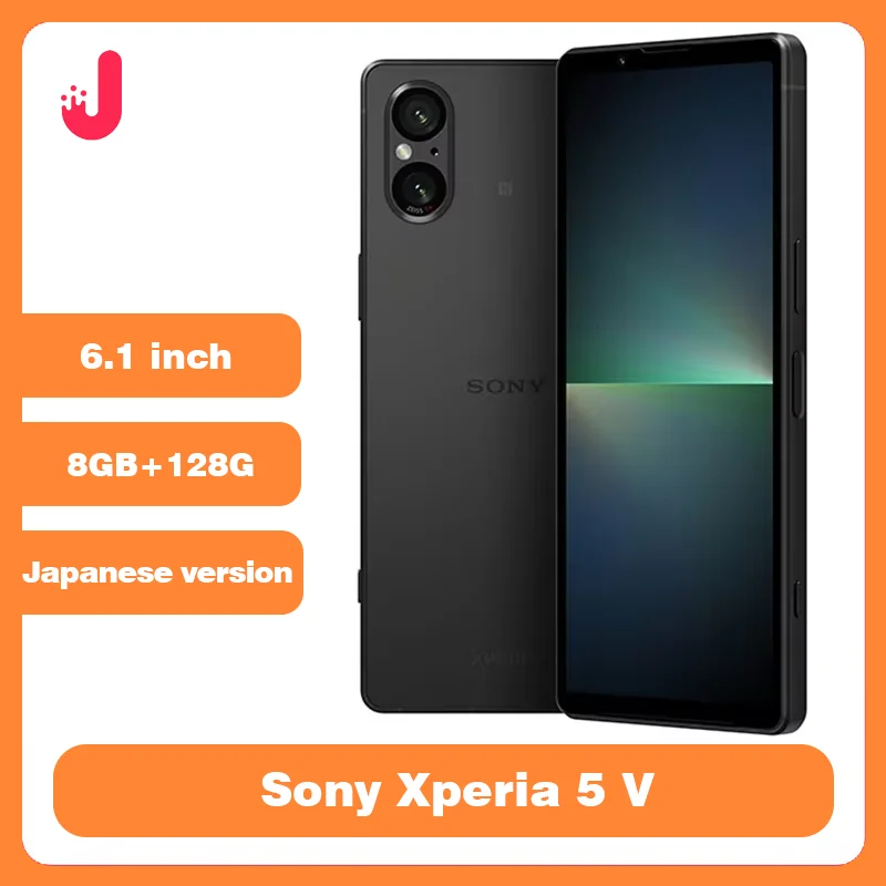 Фото Оригинальный смартфон Sony Xperia 5V, японская версия, 8 + 128 ГБ, 6,1 дюйма, OLED Snapdragon Gen 2, 48 МП, NFC, 5G, телефон для разблокировки отпечатков пальцев №1