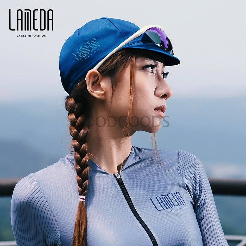 

Классические велосипедные кепки LAMEDA, велосипедная одежда, головные уборы, дышащая модель, свободный размер, эластичные мужские и женские быстросохнущие зеркальные головные уборы