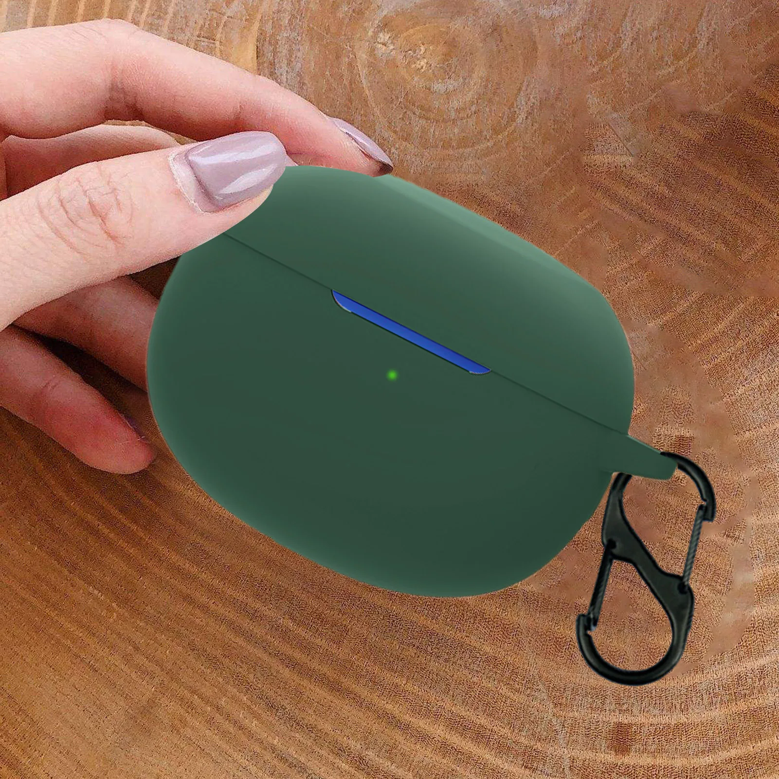 

Мягкий чехол 2022 из жидкого силикона для Realme Buds Air 3, чехол с карабином, беспроводный чехол