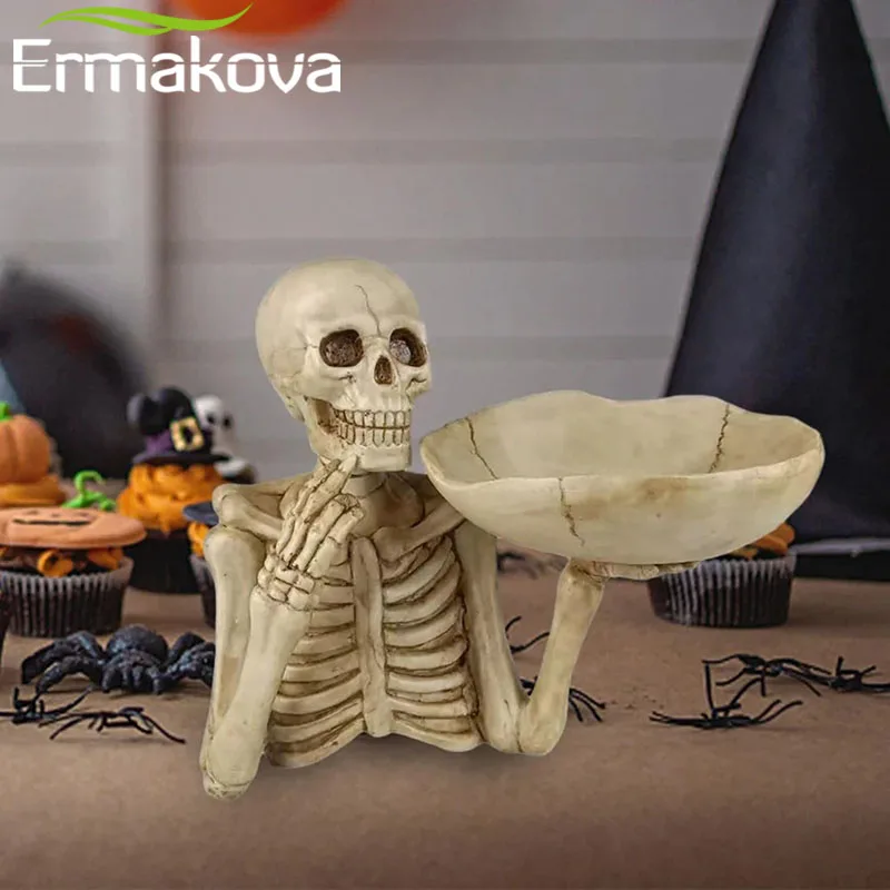 Ермакова Хэллоуин Миска для конфет Смола Панк Череп Чаша Ключ Фруктовые закуски